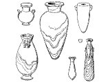 Egyptian alabaster vases